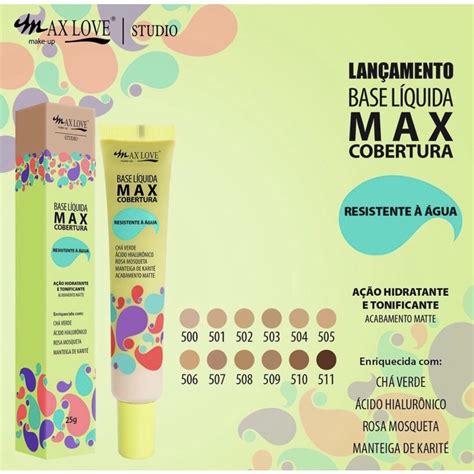 Base Matte Max Cobertura - Max Love | Shopee Brasil