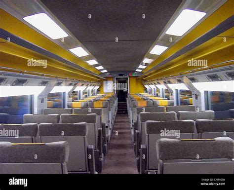 Standard Class carriages aboard the eurostar Class 373 Stock Photo - Alamy