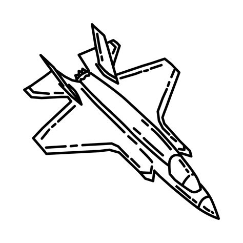 Marine Jet Fighter Icon. Doodle Hand Drawn or Outline Icon Style 4787369 Vector Art at Vecteezy