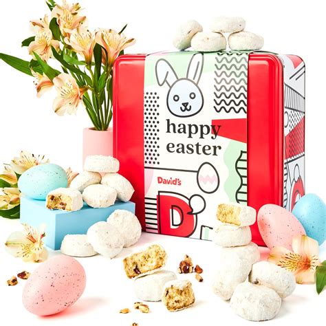 Amazon.com: David’s Cookies Butter Pecan Cookies in Happy Easter Gift Tin – 2lbs Butter Pecan ...