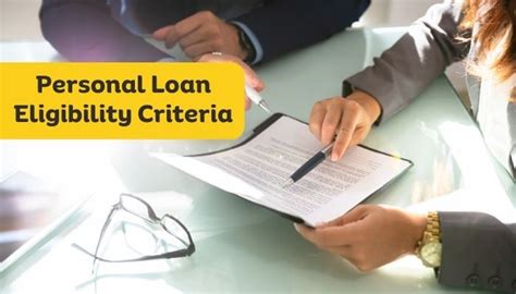 Personal Loan Eligibility Criteria