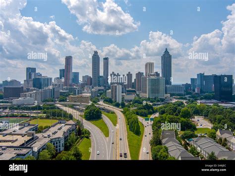 Atlanta, Georgia skyline from above the Jackson Street Bridge Stock Photo - Alamy