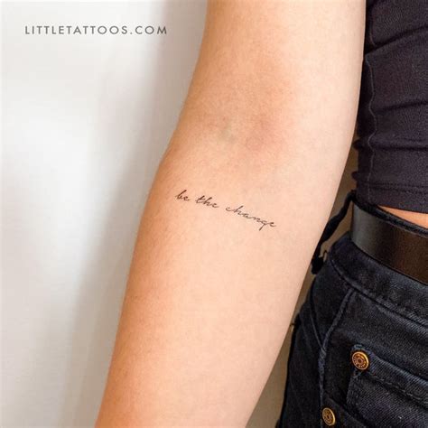 Be The Change Temporary Tattoo – Little Tattoos