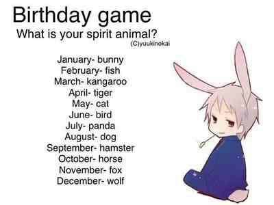 Birth month animal | Anime Amino