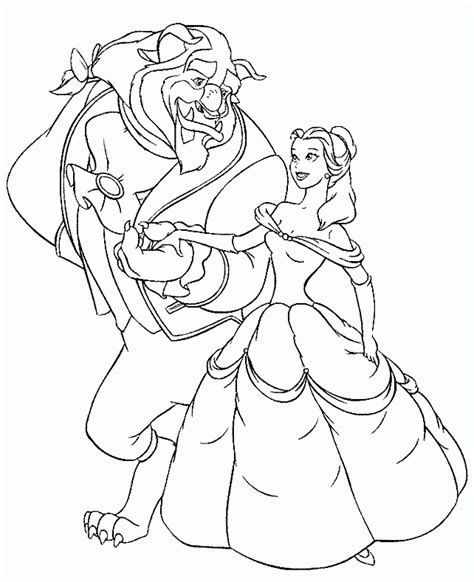 Coloring Pages Of Beauty And The Beast - Coloring Home