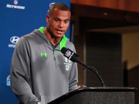 Dak Prescott at combine to ‘represent Mississippi State’ | USA TODAY Sports