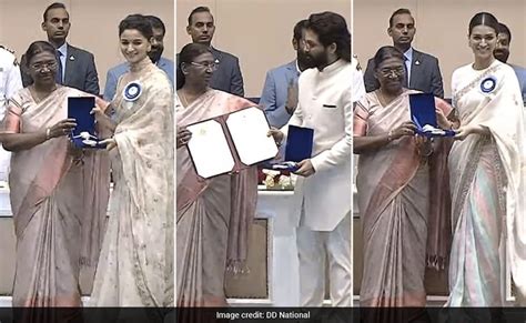 69th National Awards: Alia Bhatt, Kriti Sanon, Allu Arjun Receive Their Prizes