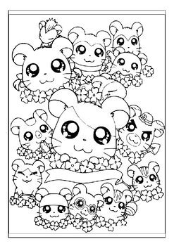 Hamtaro And Friends Coloring Pages