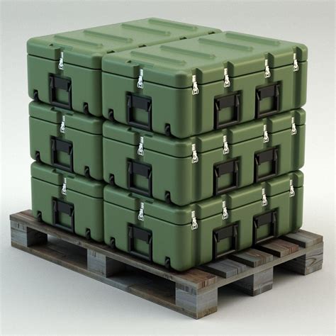 Supply crate, plastic, colors | 3d model, Hidden safe room, Case