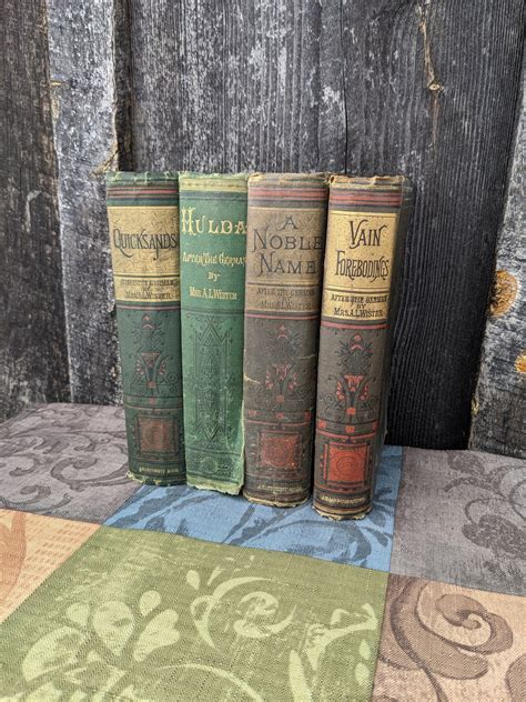 Set of 4 1800's Novels by Mrs. A. L. Wister Hulda - Etsy