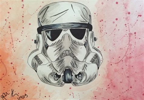 stormtrooper helmet art by ImaginationbyGabii on Etsy