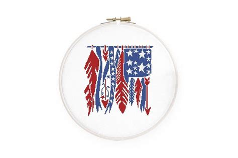 Feather Flags, Usa Patriotic, White Crosses, Cross Stitching, Fourth Of ...