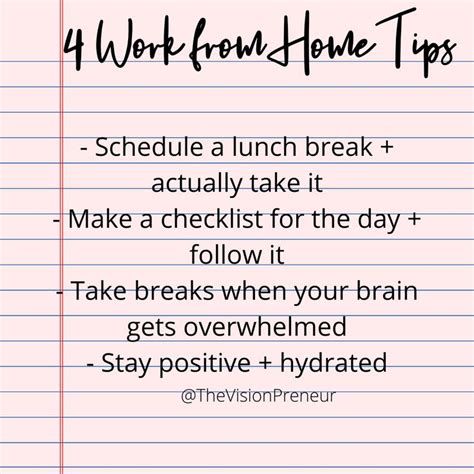 4 Work from Home Tips | Work from home tips, Working from home, Tips