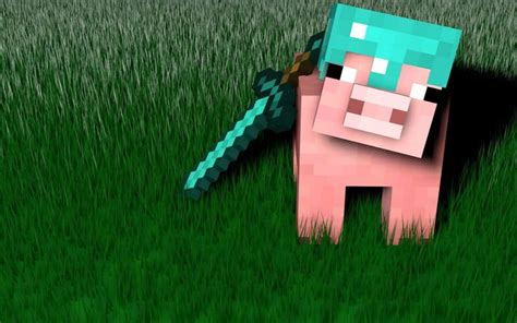 Minecraft Pig Face Wallpaper