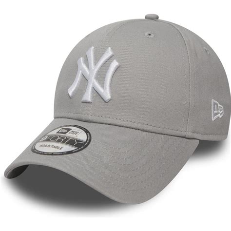 New Era Curved Brim 9FORTY Essential New York Yankees MLB Grey ...