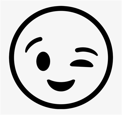 Straight Face Emoji Black And White Clipart