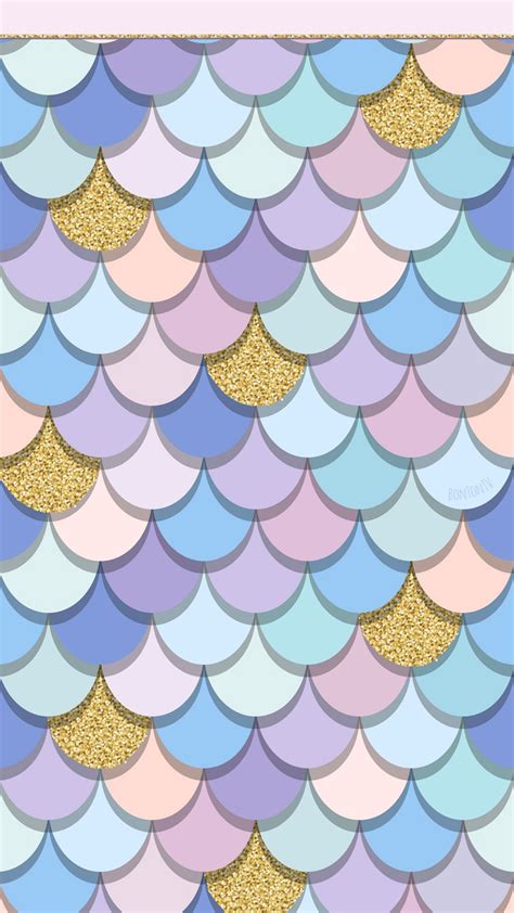 Phone Wallpapers HD Pastel Gold Mermaid Scales - by BonTon TV - Free Backgrounds 1080x1920 ...