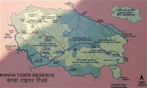 Travel the World: Kanha Tiger Reserve Map