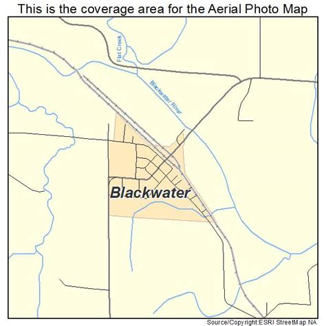 Aerial Photography Map of Blackwater, MO Missouri