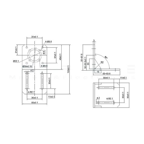 Nema 23 Mounting Bracket.