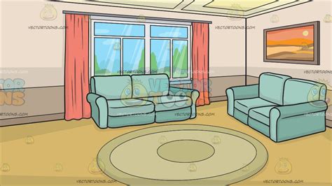 A Small Living Room Background – Clipart Cartoons By VectorToons