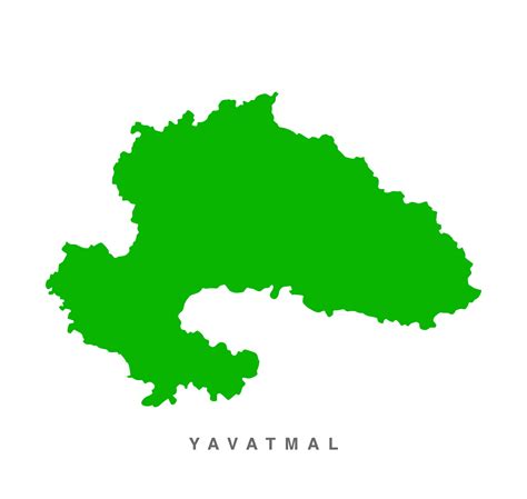 Yavatmal the Dist of Maharashtra green vector map illustration. 27879009 Vector Art at Vecteezy