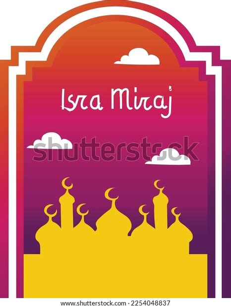 27th Day Rajab Isra Miraj Vector Stock Vector (Royalty Free) 2254048837 ...