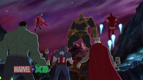 Image - The Avengers and Thanos (Avengers Assemble).jpg | Marvel Movies ...