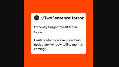 These two sentences horror stories on Reddit may leave you spooked ...