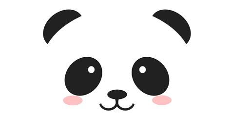 Download Panda Bear Face Template Picture in many sizes. | Cute panda ...