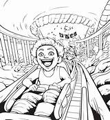 Thrilling roller Coaster Ride coloring Page 27601100 Vector Art At Vecteezy sketch template