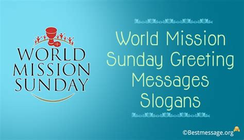 World Mission Sunday Message 2024, Slogans and Quotes