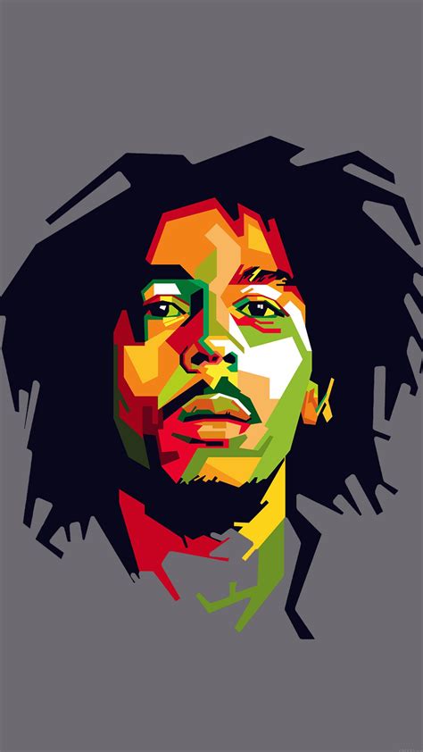 Bob Marley Art Illust Music Reggae Celebrity Android wallpaper - Android HD wallpapers