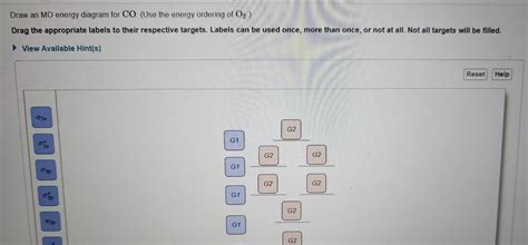 [ANSWERED] Draw an MO energy diagram for CO Use the energy ordering of - Kunduz