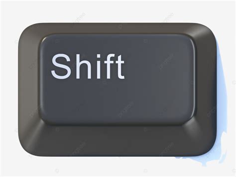 Black Computer Keyboard Shift Key 3d Symbol, Internet, Graphic, Close Up PNG Transparent Image ...