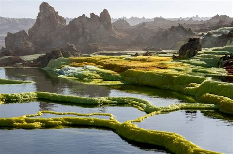 Premium Photo | Beautiful color landscape. dallol volcano. ethiopia. africa