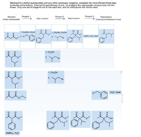 Solved Starting from methyl acetoacetate and any other | Chegg.com