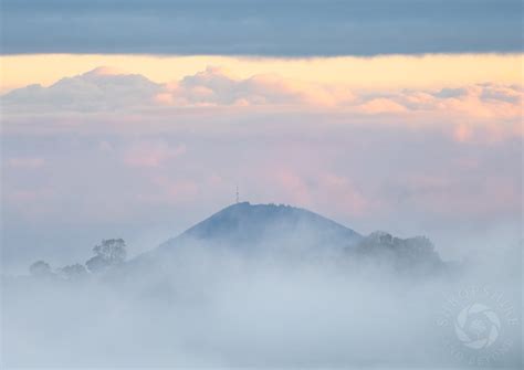 Here's a dreamy view of the Wrekin at sunrise, seen from Hill End in ...