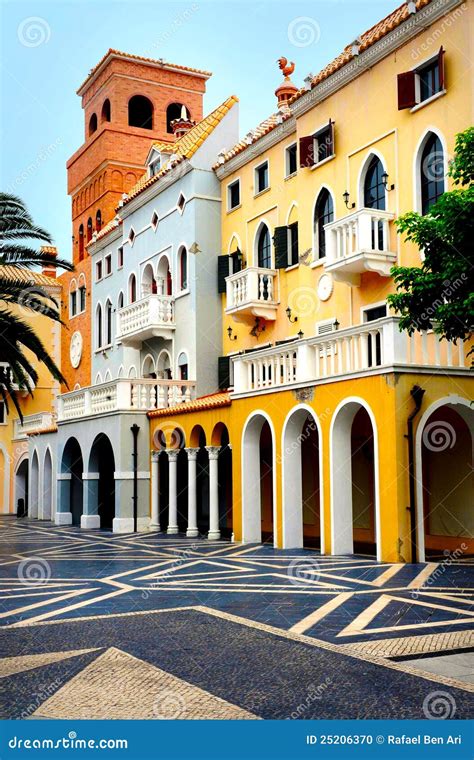 Portuguese Buildings Macau Stock Photo - Image: 25206370