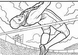 Track And Field Coloring Pages sketch template