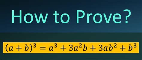 Prove: a3+b3 Formula