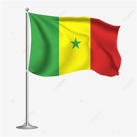 Illustration De Drapeau Sénégal Coloré PNG , Sénégal Drapeau, Le ...