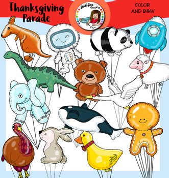 Thanksgiving Parade Clipart by Artifex | TPT