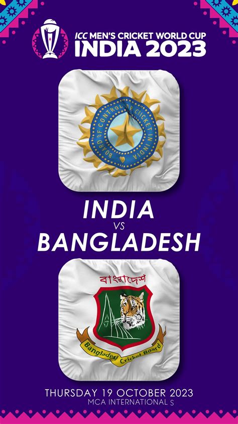 India vs Bangladesh Match in ICC Men's Cricket Worldcup India 2023 ...