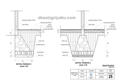 Detail Pondasi Rumah