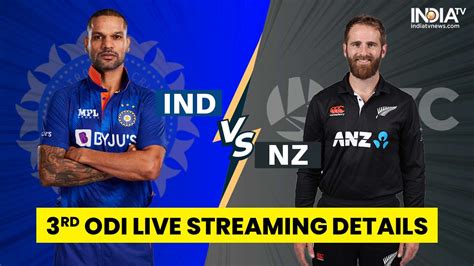 IND vs NZ 3rd ODI: When and Where to watch India vs New Zealand 3rd ODI ...