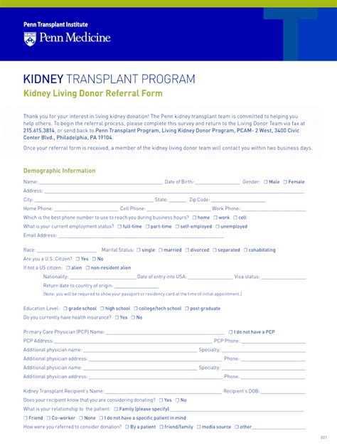 Kidney transplant form: Fill out & sign online | DocHub