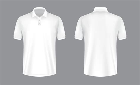 3D White Polo Shirt Mockup With Front And Back View, 41% OFF