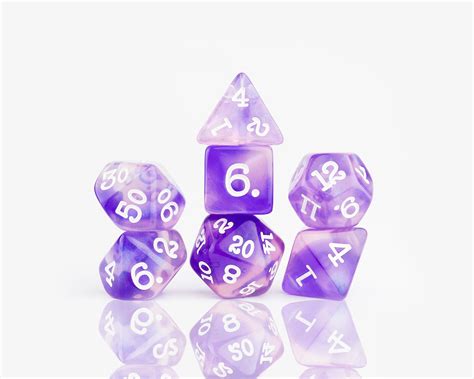 Purple Dice Set - Glaze | Sirius Dice