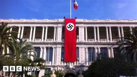 Nazi banner sparks alarm during filming for WW2 movie - BBC News